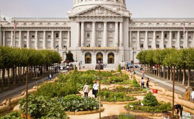 Civic Center Plaza Victory Garden